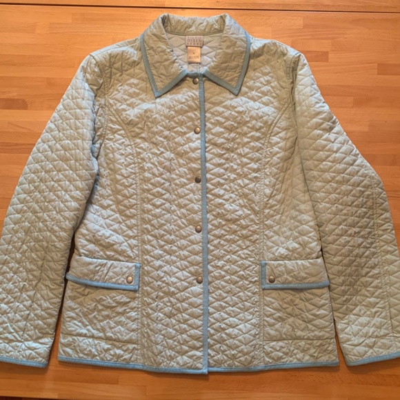 Sigrid Olsen Sport Pastel Green Lightweight Quilted Jacket size M - Picture 3 of 10